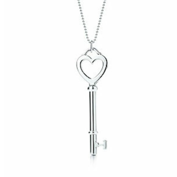Tiffany Co Heart Key Necklace 
